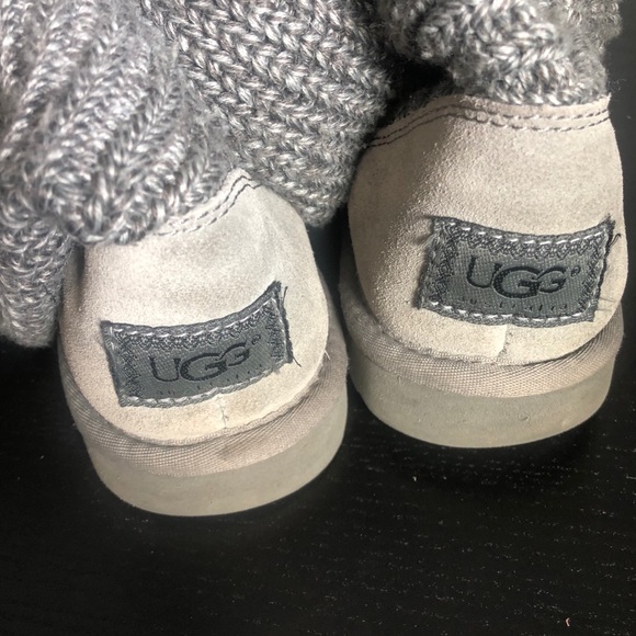 UGG Cardy Sweater Boot 3 Button Gray Size 8 - Picture 9 of 9
